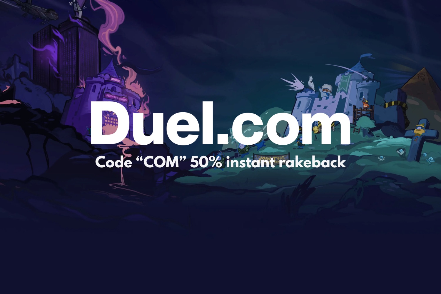 Duel.com Bonus Code “COM” 2026: 50% Instant Rakeback and 100% RTP Duel Originals
