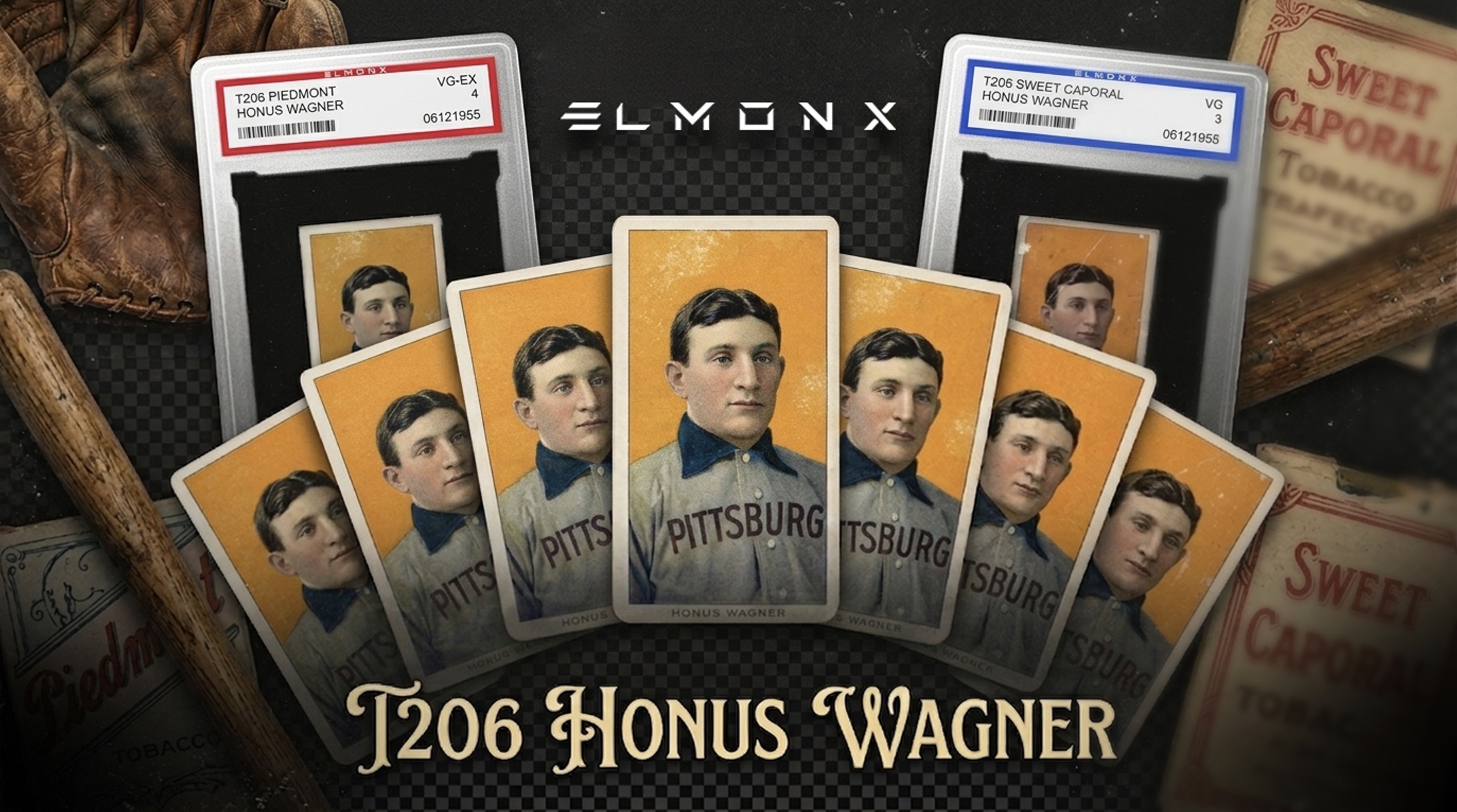 ElmonX Brings Baseball’s Holy Grail to the Blockchain with Reimagined T206 Honus Wagner Digital and Physical Drop