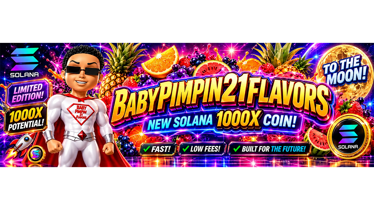 BabyPimpin21flavors ($BABYPIMPIN): Chicago-Born Solana Meme Coin Combines 3D Entertainment, Original Art, and Bitcoin Rewards
